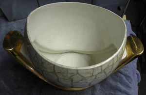 Large Art Deco Pot With Crazing Angela Rigoni Italian - Picture 1 of 5