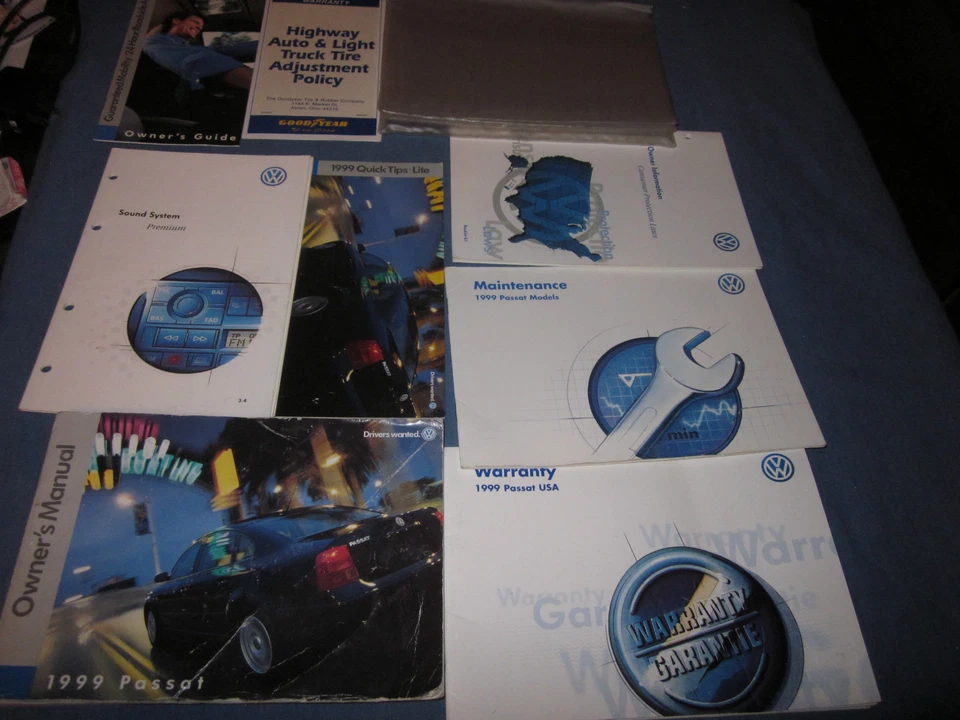 1999 Volkswagen Passat Owners Manual USUARIO Juego - Imagen 1 de 1