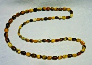 Bernsteinkette Necklace Olivenkette Amber 39 gr. - Picture 1 of 3