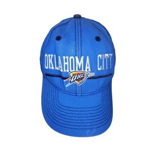 NBA Oklahoma City Thunder Strapback Hat OS Blue Big Graphic Basketball - Picture 1 of 5