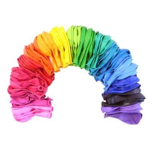 Birthday Party Balloons Rainbow Balloon Arch Multicolor Helium Latex Colors 85ct - Picture 1 of 6