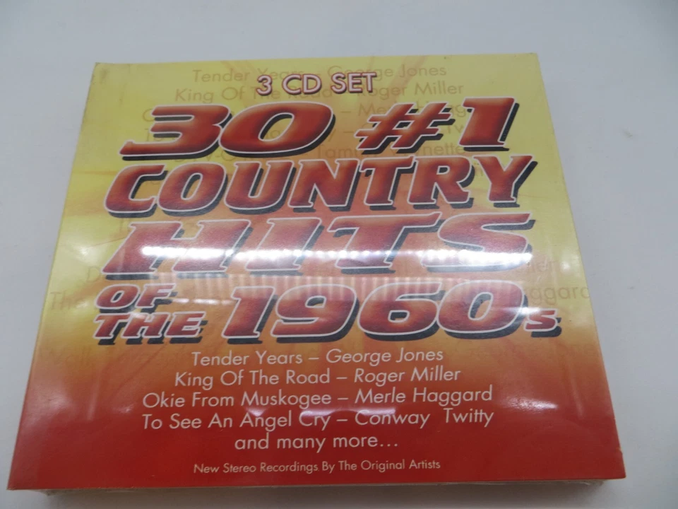 30 #1 Country Hits of The 1960s 3 CD Set Various Artists Haggard Jones