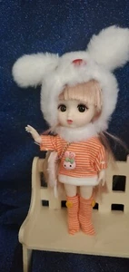 16cm BJD 1/12 Tiny Cute Doll Soft Plastic With Expression Face Full Set - Picture 1 of 4