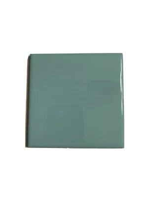 Surf Green 4 in Ceramic Tile 4.25 in Blue Aqua Glow Daltile Color 0197 Color 105 - Image 1 of 4