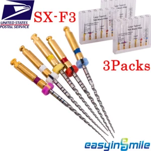 Dental Endo X-Taper Rotary Endodoncia Niti Files SX-F3 3 paquetes de conducto radicular 25 mm - Imagen 1 de 8