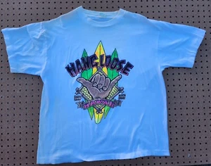 Hang Loose Hawaii Shaka Brah' North Shore Surf T Shirt Men's L - Single Stitch - Picture 1 of 15