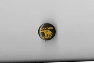 "Landon Knox GOP" 1936 Pinback Alf Landon Republican Presidential Candidate - Picture 1 of 4