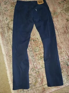 Girls Levi's 511 Slim Fit Premium Chino Pants Navy Blue Size 16 Regular - Picture 1 of 7