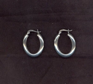 Preciosos pendientes de aro colgantes Happy Estate de plata de ley electroforma - Imagen 1 de 2