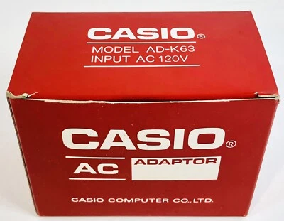 Casio AC Adaptor Model AD-K63 For Use w/ Liquid Crysal Display Module LCD 120/6 - Image 1 of 4
