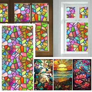 Pricacy Frosted Window Film Removable Static Cling Glass Sticker Tint Decorative - Picture 1 of 28
