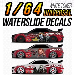 1/64 Scale HALLOWEEN Custom White Toner Universal WaterSlide Decal for Hot - Picture 1 of 12