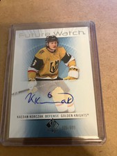 2022-23 UPPER DECK SP AUTHENTIC FUTURE WATCH RETRO AUTO KAEDAN KORCZAK 606/699