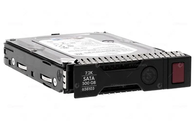 658103-001 HP HDD 500GB 7.2K SATA 6G MDL 3.5 LFF HOT-SWAP - Image 1 of 4