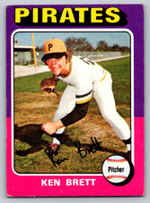 1975 Topps #250 Ken Brett Pittsburgh Pirates Baseball Card