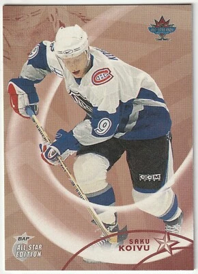 2002-03 In The Game (Be A Player) "All-Star Edition" # 45 Saku Koivu! - Image 1 of 2