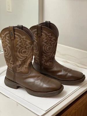 Bota de trabalho Durango Rebel masculina biqueira de aço tamanho 12EE, resistência a óleo/deslizamento - Imagem 1 de 4