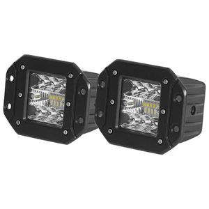2pcs  LED Pods 260W Flush Mount 5inch Spot Beam Light Bar Off Road Truck Boat US - Picture 1 of 7