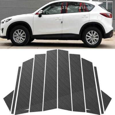 Декоративный чехол из углеродного волокна стойки стойки двери отделка окна для Mazda CX-5 2013-2016 годов выпуска - Изображение 1 из 4