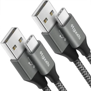Paquete de 2 cables USB C de 3 pies de carga rápida, cable cargador USB A a tipo C para Samsung, moto - Imagen 1 de 24