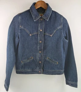 Levi's Women Riveted Original Trucker Jeans Jacket Inside Pockets Blue L NWT - Picture 1 of 18