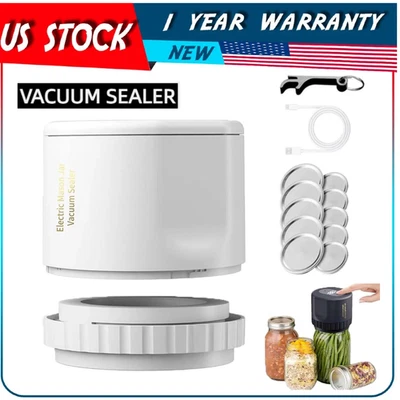 Mason Genie Vacuum Sealer 80kPa Mason Jar Vacuum Sealer USB Charge Electric USA - Image 1 of 4