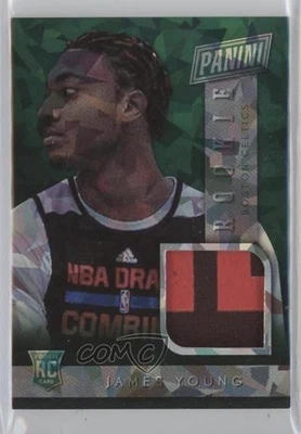 2014 Convención Nacional Novato Materiales Baloncesto Hielo agrietado James Young RC Foto 1 de 3