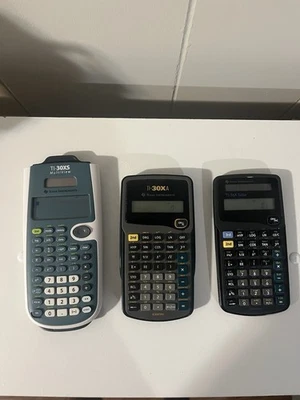 Texas Instruments Calculator Lot , TI-30XS Multiview, TI-30XA, TI-36X Solar - Image 1 of 4