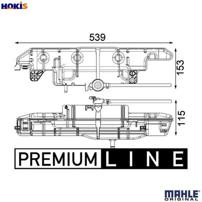 EXPANSION TANK COOLANT CRT 100 000P FOR RENAULT TRUCKS DXi 2,5 2.5L 4cyl MAXITY - Image 1 of 4