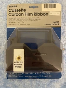 Cassette Carbon Film Ribbon 54200 New Package Contains 2 Typewriter - Picture 1 of 3
