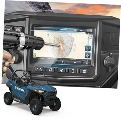  Protector de pantalla RZR PRO XP para protector de pantalla Polaris Ride Command de 7"  Foto 1 de 4