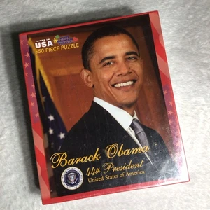 Barack Obama 550-teiliges Puzzle 18 "x 24" White Mountain Puzzles versiegelt - Bild 1 von 6