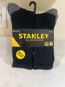 Neu MIT ETIKETT Stanley 8er-Pack Crew-Herrensocken vollgepolstert. PASST SCHUHGRÖSSE 8-12,5 - Bild 1 von 6