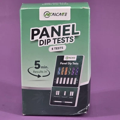 (5 pack) 6 Panel Urine Multi-Drug Test Dip Card - Image 1 of 4