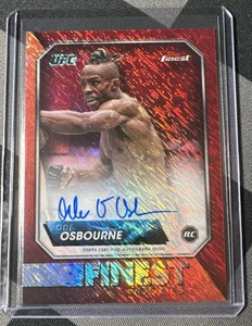2024 Topps Finest UFC Ode Osbourne RC Rookie Red Shimmer Auto On Card - Picture 1 of 2