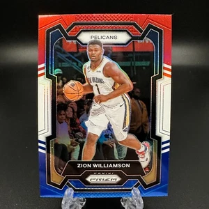 2023-24 Panini Prizm Zion Williamson Red White Blue Prizm #27 Pelicans - Picture 1 of 2