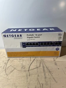 Netgear GS116NA 16-Port Gigabit Ethernet Unmanaged Switch ProSafe Factory SEALED - Zdjęcie 1 z 7