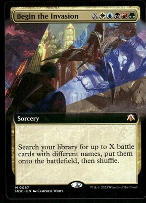 1x Begin the Invasion (Extended Art) - Commander: March of the - Image 1 of 2