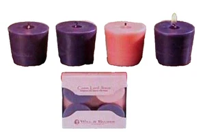 Advent Candles 4pc Wax Votives 3 purple and 1 pink (Set of 4) Will & Baumer - Picture 1 of 1