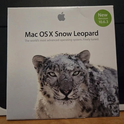 Apple Mac OS X v.10.6 Snow Leopard for Intel-Based Mac (MC223Z/A) New - Box Open - Image 1 of 2