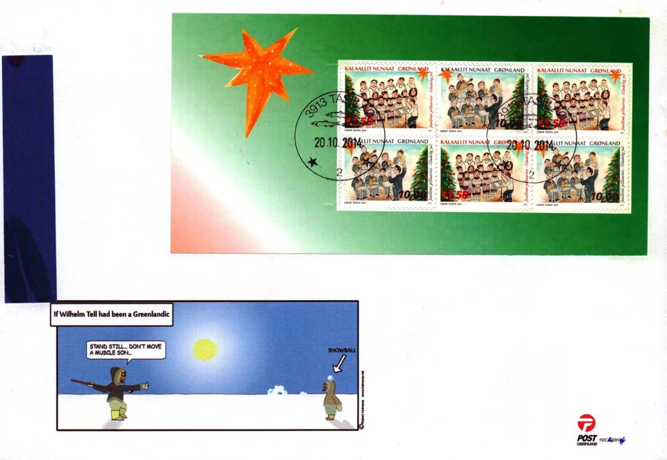 GREENLAND FDC from 2015. Mi.no. 683-84. Booklet. CV €21.00/$24.55 - Image 1 of 1