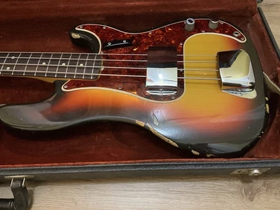 1966 Fender Precision Bass Sunburst - Image 1 of 4