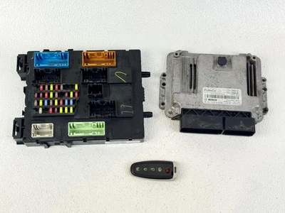 13-14 FORD FOCUS ECM ECU ДВИГАТЕЛЬ И МОДУЛЬ УПРАВЛЕНИЯ КУЗОВОМ НАБОР С БРЕЛОКОМ OEM - Изображение 1 из 3