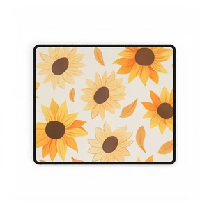 Sunflower Desk Mat – Bright Yellow Floral Mouse Pad for Work or Gaming - Picture 1 of 13