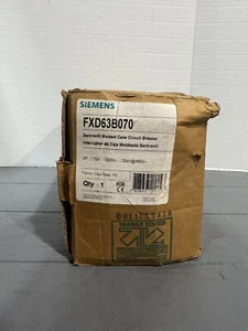 NEW SIEMENS FXD63B070 (3P-70A-35k AIC-600V) *SHIPS SAME DAY UPS* - Picture 1 of 3