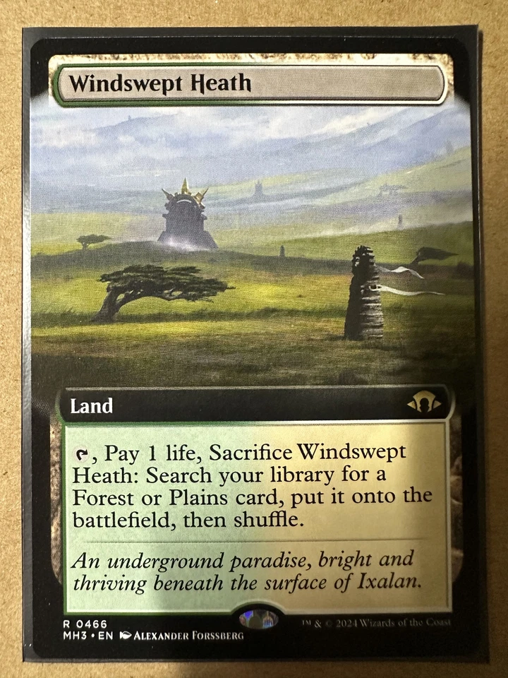 Windswept Heath EXTENDIDO RARO Modern Horizons 3 Magic The Gathering MH3 Magic Gathering NUEVO Foto 1 de 1