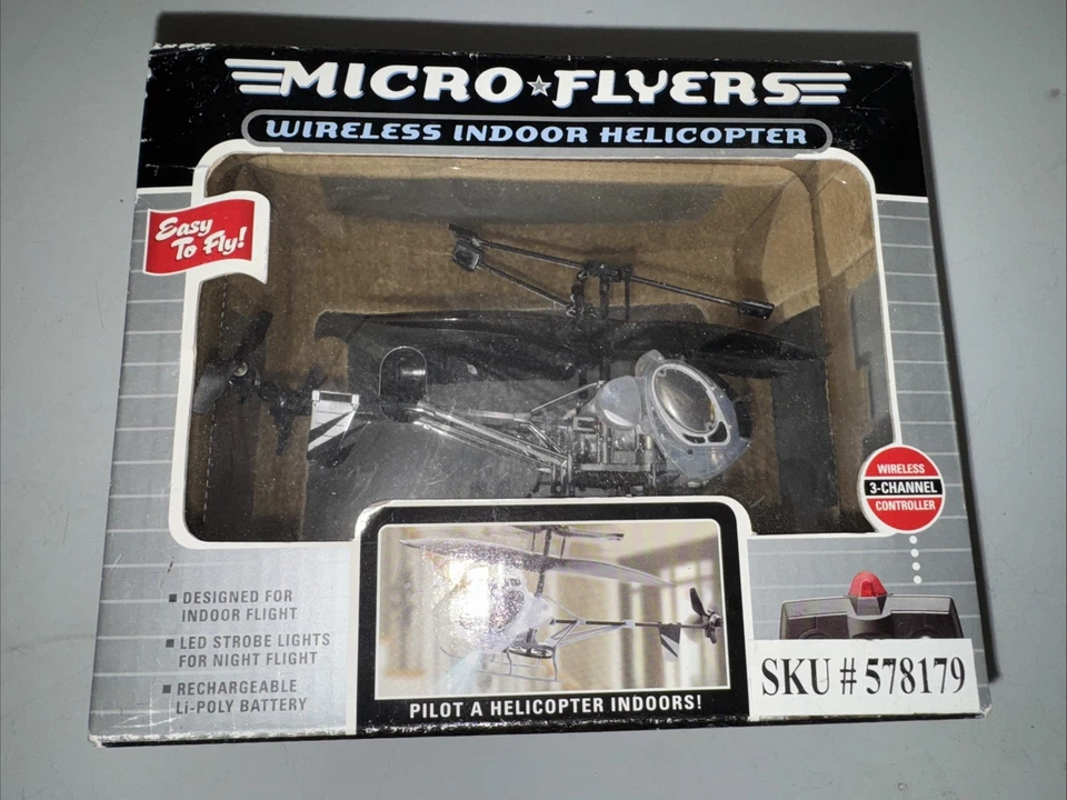 Helicóptero interior inalámbrico Micro Flyers en caja sku #578179 Foto 1 de 4