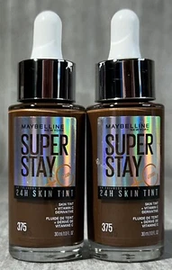 Maybelline Super Stay 24HR Skin Tint Foundation 375 - Lot Of 2 - Picture 1 of 3