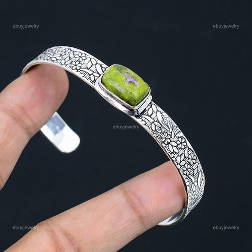 VALENTINO Regalo di anniversario per il suo bracciale naturale Atlantisite regolabile argento 925