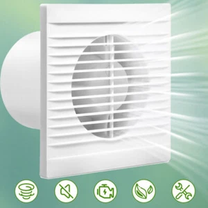 4Inch/100mm Air Vent Window Wall Fans Extractor Fans for Bathroom Kitchen Toilet - Picture 1 of 12